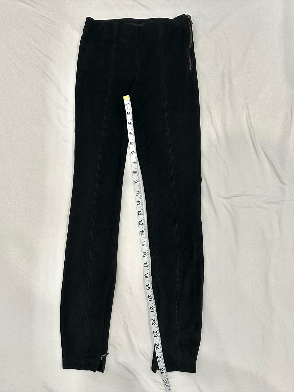 Zara Black Women's Jeggings with Ankle Zips
